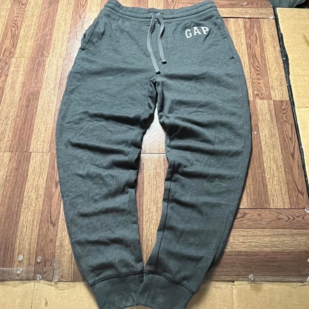 Gap Grey Fleece Retro Tech Sportswear Sweatpants Jogger Small